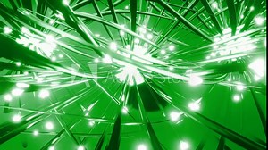 Digital network, human brain, green version, Artificial Intelligence, Abstract seamless loop background. Data flow, synapse. 4k futuristic network, global communication. Medical scientific concept