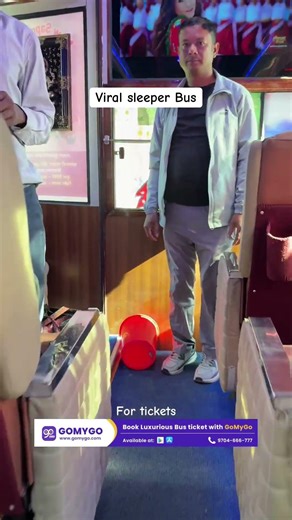 Sapana Bus 2×2 VIP Sofa Sleeper AC Service | Kathmandu ⇌ Biratnagar Luxury Travel on GoMyGo App