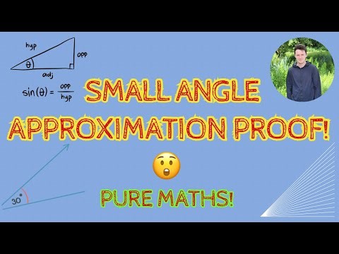 😯 PROOF of the SMALL ANGLE approximation formulae for sin, cos and tan! A Level Pure Maths