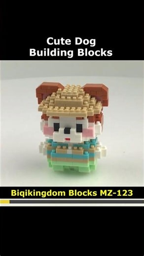 Dog MZ-123 Blocks Preview #Biqikingdom #Dog #MZ_123 #Lego #MiniBlock #NanoBlock