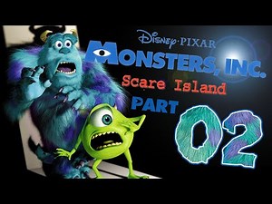 Monsters Inc Scare Island Walkthrough Part 2 (PS2) 100% Urban Training Field