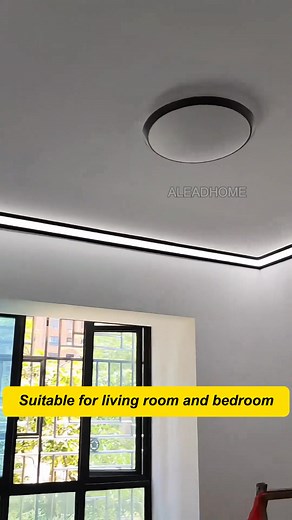 A three-meter-long aluminum alloy plaster linear light. Installation requires no ceiling grooves. #lamp #light #led #lightingdecor #homedecor #homedecoration #interiordesign #homeowners #interiordesigner #madeinchina #art #christmas | Alead Home Intelligent