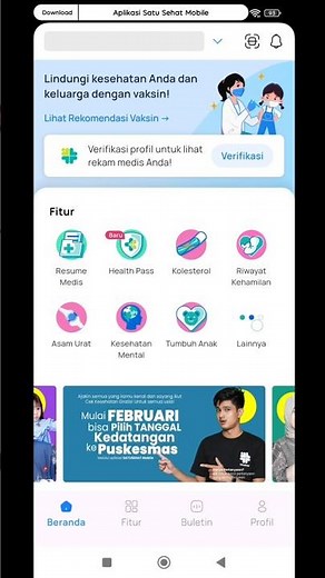 Pemeriksaan Kesehatan Gratis ( PKG ) Melalui Aplikasi Satu Sehat Mobile