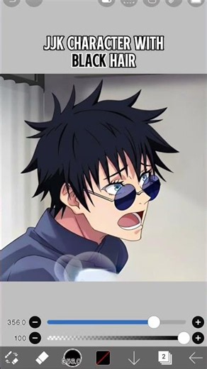 JJK Character With Black Hair #shorts #anime #jujutsukaisen #jjk