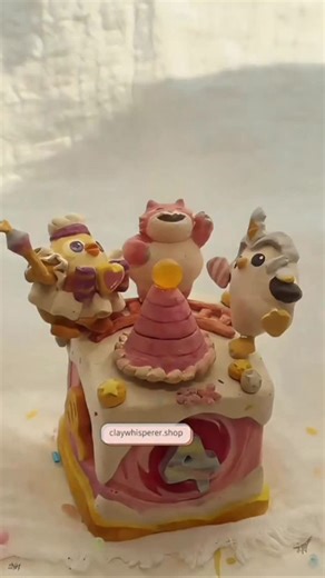 The ClayWhisperer on Instagram: "Immersive Clay Crafting Time ｜Pinch a fairy-tale treasure box to hide all the year’s sweetness and luck inside ✨ . #clay #handmade #clayart #creation #giftideas"