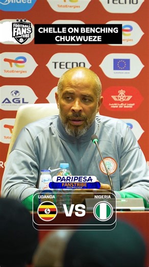 Super Eagles Coach, Eric Chelle on benching Samuel Chukwueze in the Previous game. Watch the Full Press Conference on YouTube via link in comments #supereagles #afcon #afcon2025 | Football Fans Tribe