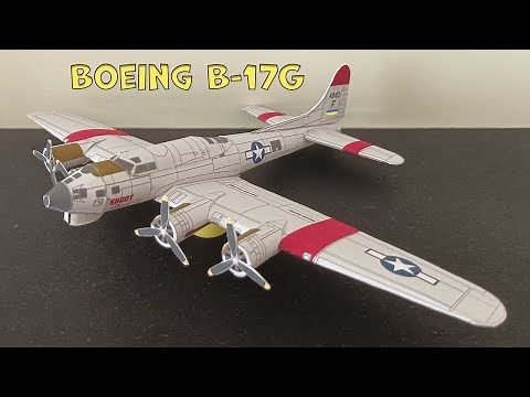 Boeing B-17 Paper Model | How to Make a Paper Airplane Model | Paper craft B-17