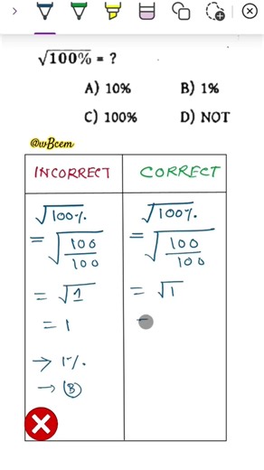Right Vs Wrong | Common percentage error #shorts