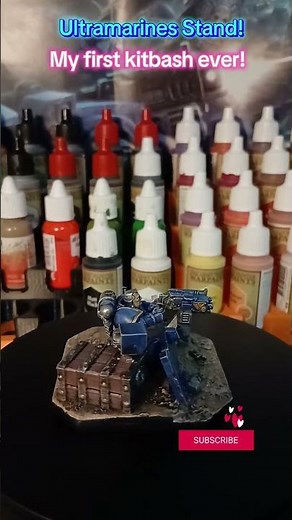 My first kitbash ever! #warhammer40k #diorama #kitbash