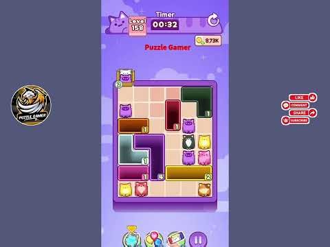 Drop the cat level 158 walkthrough solution Gameplay