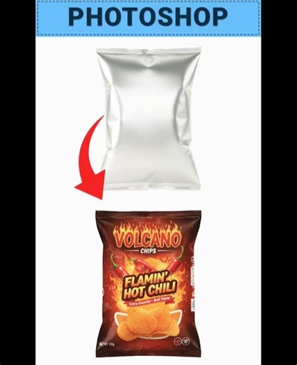 Photoshop Tutorial: Perfect Chips Packaging Mockup