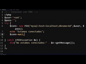 Conexión con MySQL y PDO | ✅ PHP | Descargalo