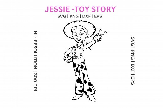 Jessie Toy Story SVG Clipart: Cricut & Silhouette Cut Files (digital Download) - Etsy