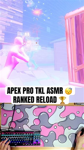 Apex Pro TKL ASMR 😴 Fortnite Ranked Reload 🏆 #fortnite #fortniteclips #asmr #keyboardasmr #short