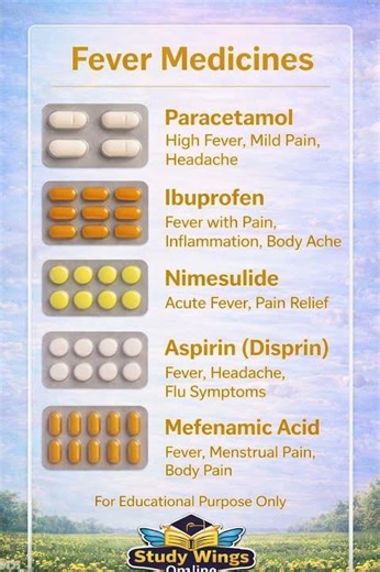 Top Medicine for Fever, Pain & Inflammation // Only for educational purpose