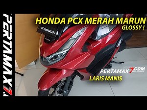 Review Honda PCX 160 CBS Warna Merah Marun Terbaru LARIS MANIS Harga Jogja 2024 #honda #pcx160