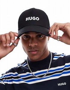 HUGO RED baseball cap in black | ASOS