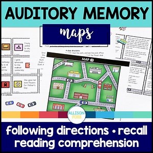 Auditory Processing and Memory Activities - Following Directions, Recall, & More