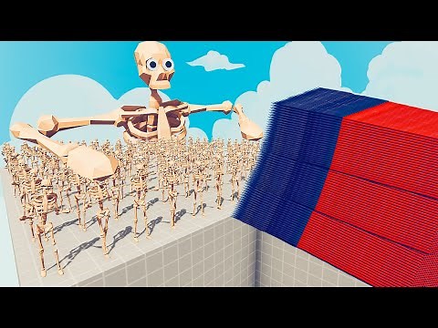200x SKELETON + 1x GIANT vs EVERY GOD - Totally Accurate Battle Simulator TABS