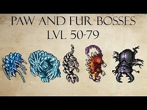 Tibia - Paw and Fur - Shardhead , Fleshcrawler , Ribstride , Esmeralda & Bloodweb [BOSS]