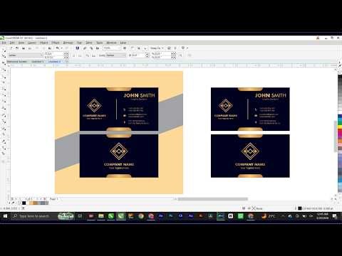 Create a Professional Business Card Design Step by Step #businesscards #coreldraw #visitingcard