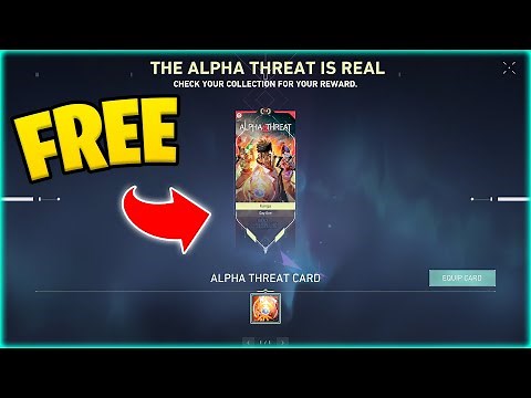 Valorant FREE Alpha Threat Player Card!
