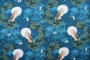 Night Owl Quilting Fabric, Barn Owl Cotton - Price by the Half Metre - Etsy UK