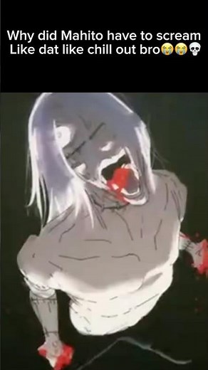 Mahito screaming itadori yuji in the new modulo trailer
