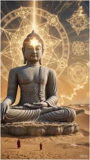 ✨️끝없는 모래 위의 깨달음: 붓다와 신성한 만다라 #Buddha #Meditation #Enlightenment #SpiritualAwakening