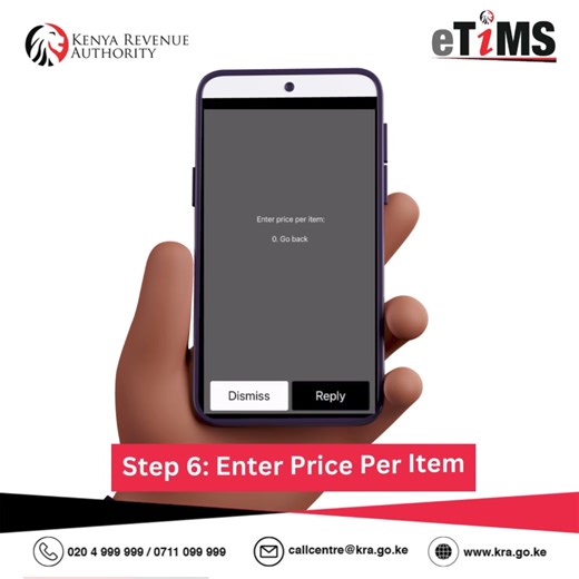 68 reactions · 75 comments | You can now generate eTiMS invoices on the go via USSD on your phone. Dial *222# and follow the highlighted prompts. For more information on eTiMS visit https://bit.ly/42KbOeY #KRAeTiMS #VukaeTiMS | Kenya Revenue Authority | Facebook