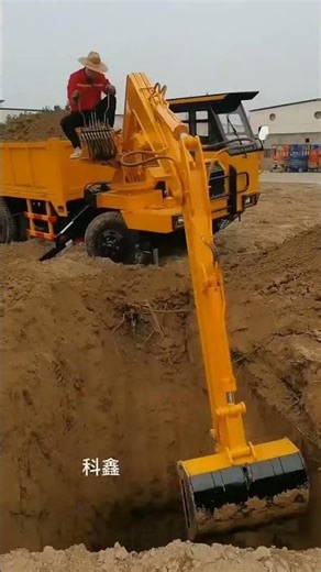 Truck-mounted excavator Four-wheel drive agricultural vehicle One machine with multiple uses Sav🥸