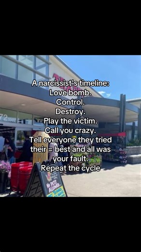 That’s the narcissist playbook. Love bomb you, control you, destroy you, then cry to everyone that they were the victim and you were the crazy one. They rewrite the story while you’re left picking up the pieces of the damage they caused. And the scariest part is they walk away acting innocent while preparing to do the exact same thing to the next person. The cycle only ends when you refuse to be part of their game anymore. #emotionalabuse #npd #dv #narcissistabuse