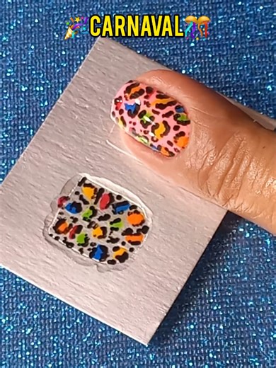 Aprenda fazer adesivo de unha e decore sua unha para o Carnaval 💅🎉🎊 #nails #unhasperfeitas #unhadecarnaval #inspiration #videotutorial