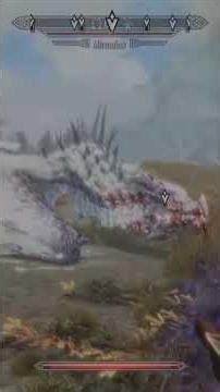 My 1st ever Legendary Difficulty Dragon - Skyrim #skyrim #dragon #legendary