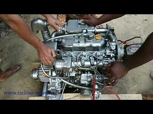 Yanmar engine test run.