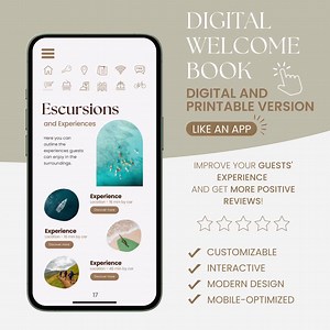Airbnb Welcome Book Template Canva Host Bundle Kit, Interactive Digital Welcome Book Mobile & Printable Guidebook Host Template Welcome Pack - Etsy