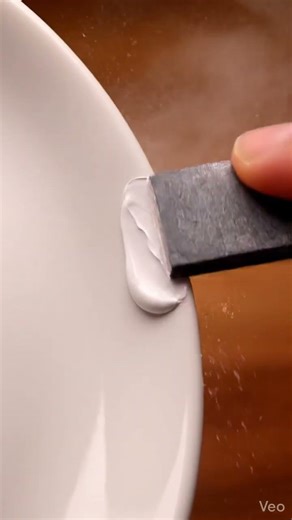 Chipped Ceramic Plate Edge → Seamless Restore #repair #asmr #oddlysatisfying #relax #satisfying