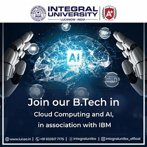🚀 Elevate Your Tech Game with Integral University! 🌐 Introducing our cutting-edge Bachelor of Technology program in Cloud Computing and Artificial Intelligence, in association with IBM. Get ready to lead the future of tech innovation. Join us and soar to new heights! 🌟 . . . Visit us: https://www.iul.ac.in/ To know more contact us: 91 93351 77775 #TechInnovation #CloudComputing #AI #IBMPartnership #FutureTechLeaders #IntegralUniversity #TechEducation #InnovationHub #NewHeights #integraluniver