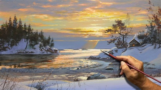 冬天的颜色，光运用到极致的炫技制作，画面会呼吸