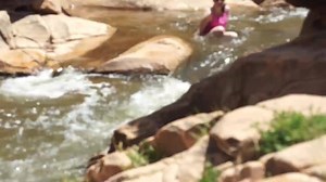 1.8K views · 17 reactions | On a hot summer day, you will want to know where a great swimming hole is....especially this one near Arches National Park! Stay tuned for an upcoming post on this incredibly fun river spot, complete with rock waterslides and a beautiful waterfall! | Dirt In My Shoes | Facebook