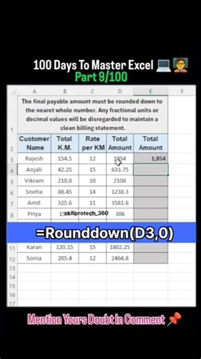 Excel Master class Part 9/100 #yt #excel #tech #exceltips #techclass