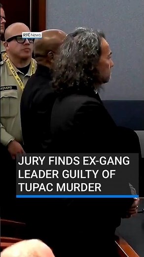 Moment jury finds ex-gang leader guilty of murder in Tupac case #RTÉNews #us #tupac