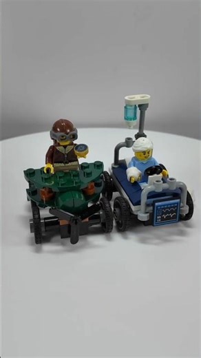 Lego City Airplane vs Hospital Bed Race Car Pack Set Number 60459 Budget Speed Build - Retiring 2025