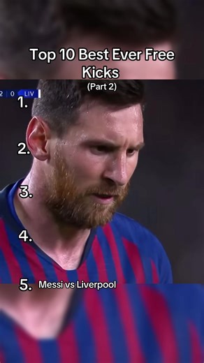 Top 10 Best Free Kicks in Football History