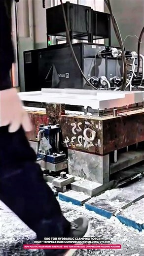 How Plastic Wash Basins Are Made? 500 Ton Hydraulic Compression Molding Machine