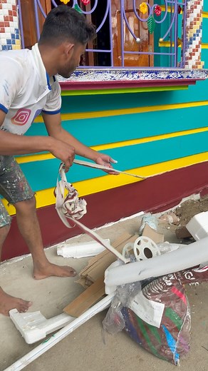 2.2M views · 21K reactions | Outside painting #wall art | sakil pinter | Facebook