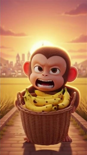 The Monkey who Never Give Up 😎 |3D cartoon. #monkey #monkeyvideo #shorts