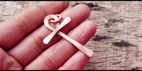 Handcrafted Copper Egyptian Ankh Pendant | Symbol of Life, Eternity, Spiritual Jewelry - Etsy