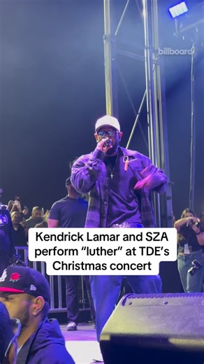 Billboard Hip-Hop/R&B on Instagram: "“Weekends, get it poppin’ on the low.” Kendrick Lamar and SZA performed “luther” together at TDE’s annual Christmas concert"