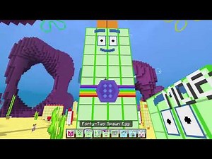 SpongeBob Biomes x Numberblocks ADDON in Minecraft PE